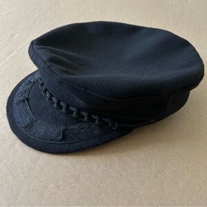 Vintage Karfil Hat Authentic Greek Ficherman's Cap Made In Greece 58-7 1/4 Wool